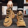 Autumn high-top British style retro board shoes outdoor mountaineering sports platform heightening Martin shoes