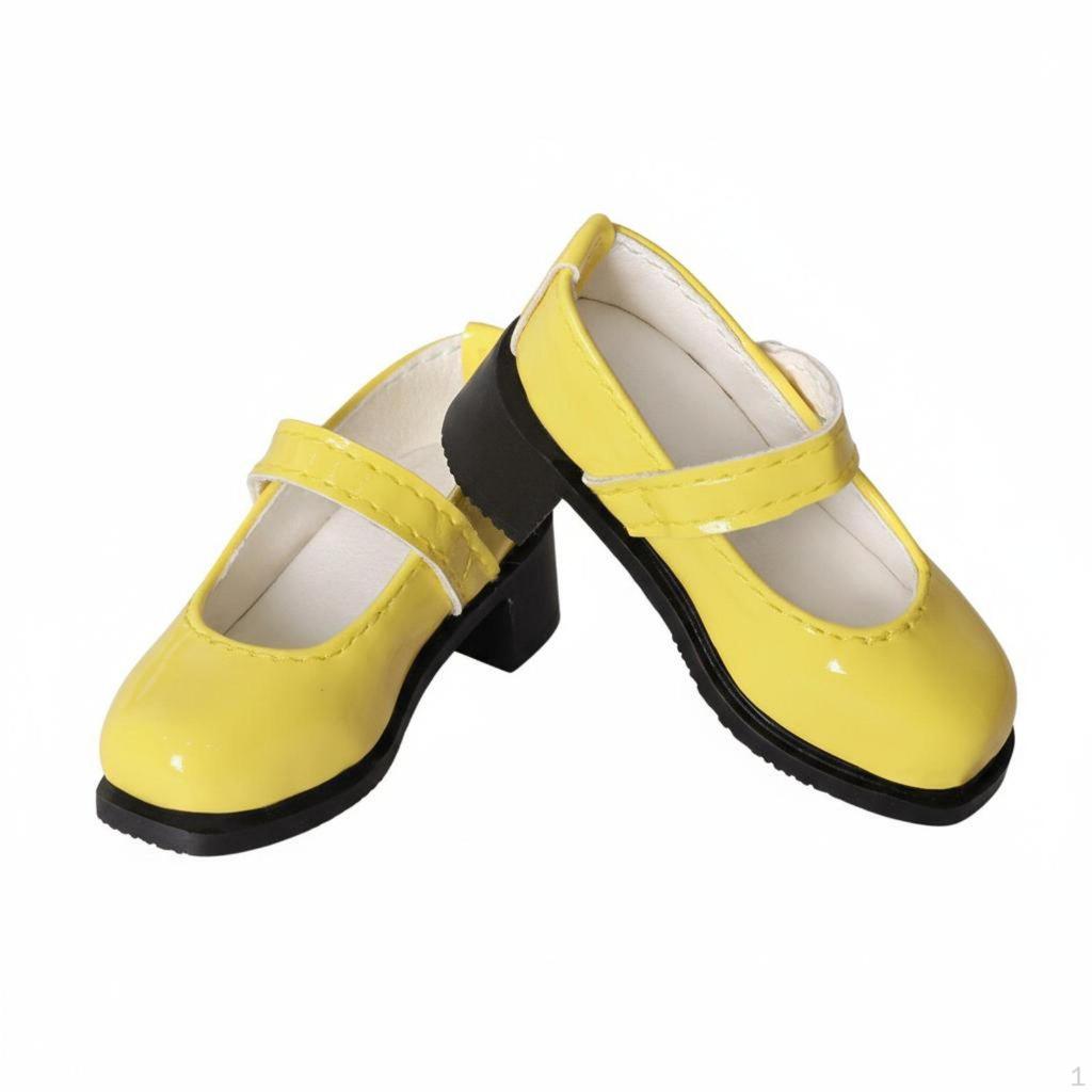 1/4 Scale BJD Shoes Fashionable Design Doll Handmade Mary Janes Black