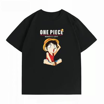 Unisexs Clothing New 100 Cotton Summer TShirt One Piece Unisexs TShirt Luffy Print Casual Unisexs TShirt