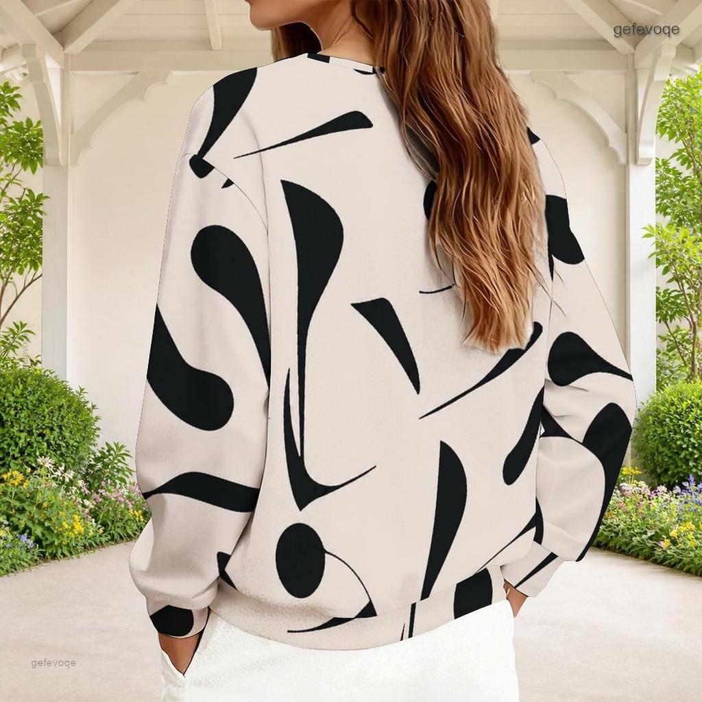 Women Plus Size V Neck Half Zip Long Sleeve Striped Printed Blue White Sweatshirt