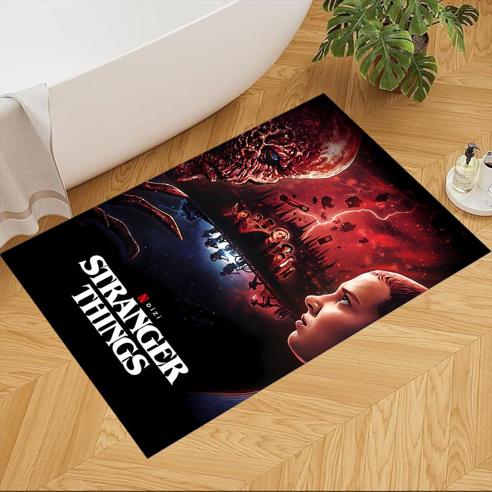 Stranger Things Area Rug Design for Dormitory Hallway Living Rooms Outdoor Anti-slip Rug Office home decor Perfect Birthday Christmas Gift Idea
