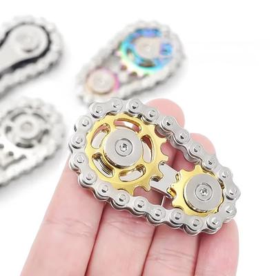 Fidget Kette, Sensorische Fahrradkette EDC Anti-Stress-Abbau Angst Metall Fidget Finger Hand Spinner Spielzeug Für Kinder Erwachsene ADHS Autismus