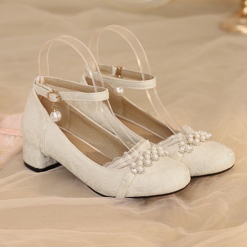 Huge look! With Hanfu, Hanfu shoes, women's thick-heeled horse dress, shoes, fairy gas cheongsam, Mary Jane