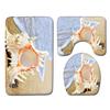 Shell Bathroom Floor Mat Toilet Three-Piece Set