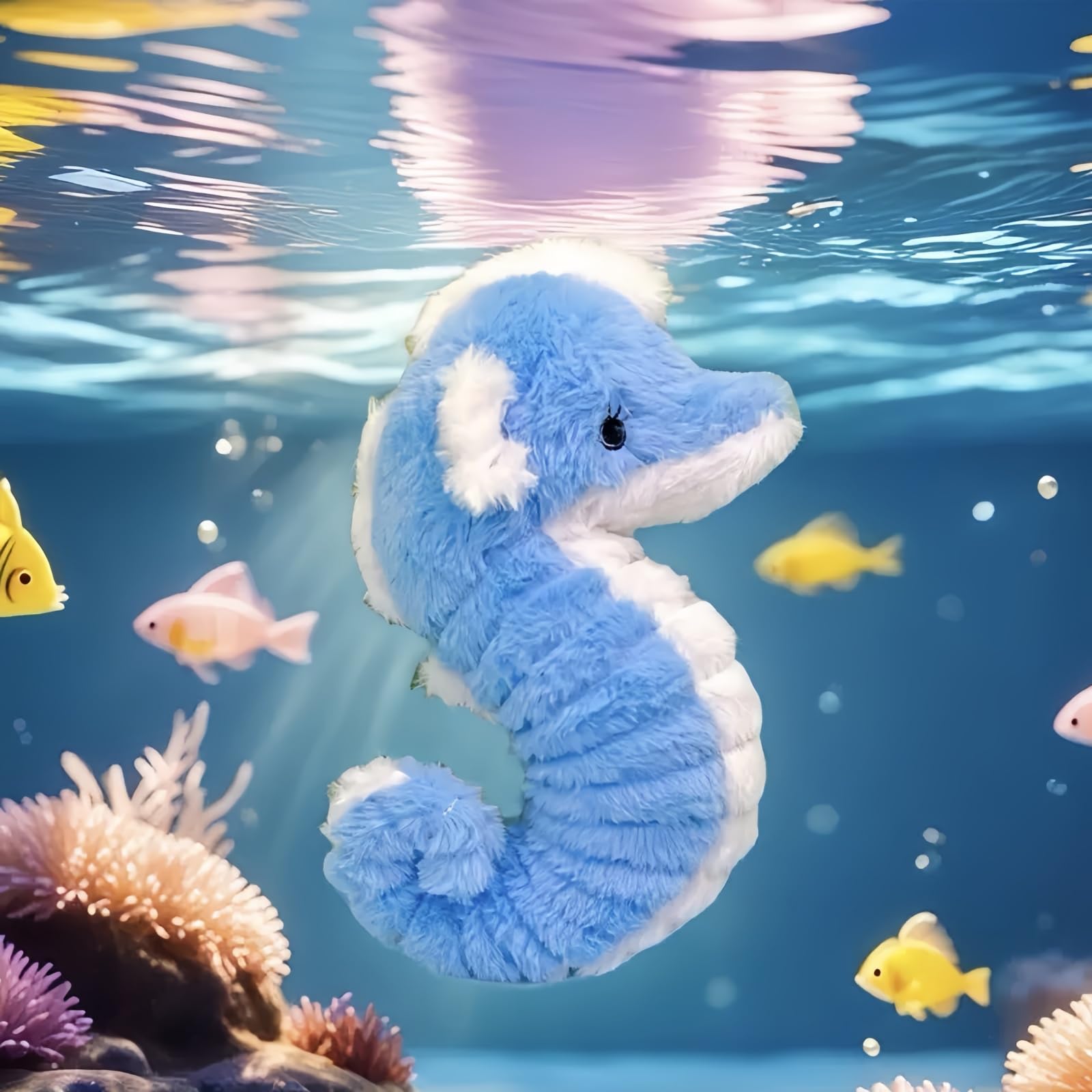 

BDHD Океаническая медуза брелок плюшевый талисман милый брелок для сумки подарок для детей и на день рождения милая кукла-персонаж, улыбающаяся, пушистая, украшение, кольцо, взрослые, синий