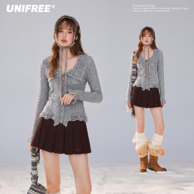Women's Korean Style Doll Collar Knit Cardigan