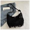 Fringe Bag, Vintage Matte Handbag, Large Capacity, New Design, Fashionable Commuter Crossbody Bag, Casual and Versatile Women's Handbag