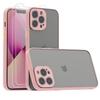 Case for iPhone 13 Pro Max - E.F.CONNECTION - Semi-rigid - Pink - Tempered Glass - Shockproof