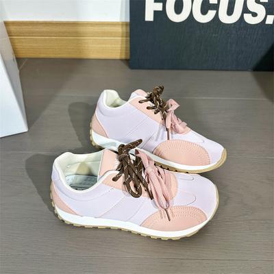 New Color Matching German Training Shoes Women's Platform Comfortable Jogging Sports Shoes Casual Shoes Versatile Waffle Forrest Gump Shoes