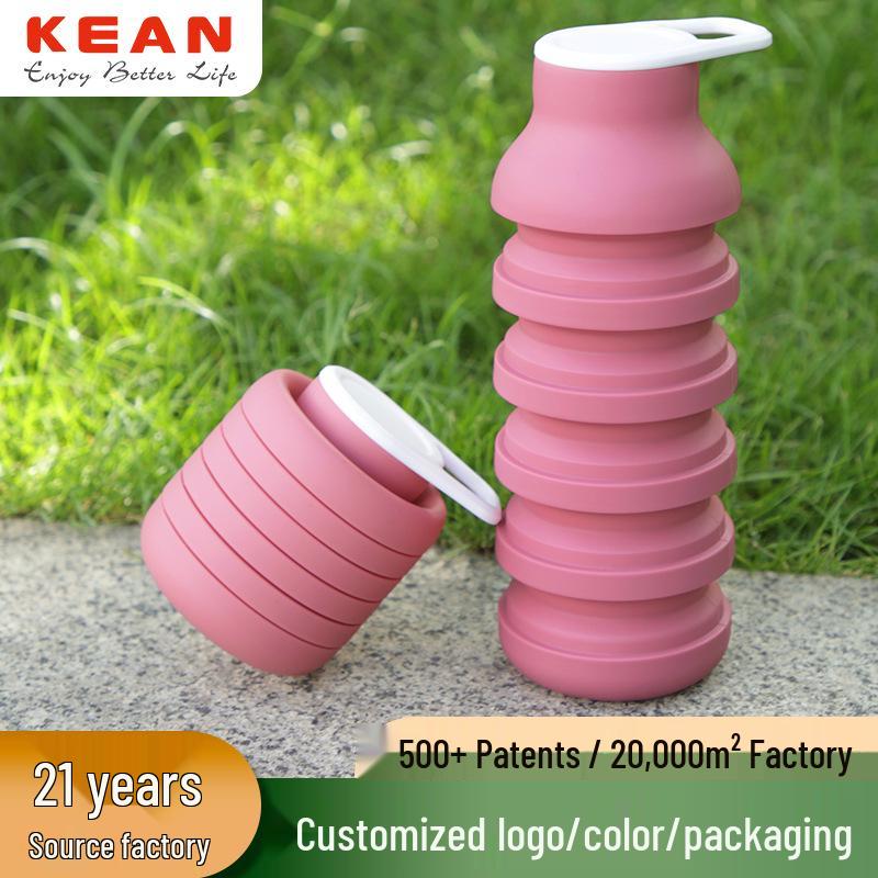 Collapsible Silicone Sports Kettle: Portable, Large-Capacity Water Bottle for Travel and Cycling