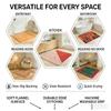 Basketball Court Pattern Floor Mat Eco Flannel Doormat Non-Slip Odorless Indoor Soft Short Plush Floor Rug