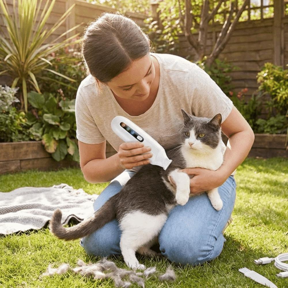 Rechargeable Dog Paw Trimmer LCD Display Electric Dog Clippers Cordless Cat Shaver Paw Trimming
