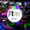 5m Car Interior Ambient Light Wireless RGB LED Remote Control Atmosphere Lamp