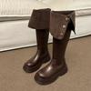 Women's High Over The Knee Boots Trendy Retro Fashion Winter Walking Snowmobile Boots Outdoor 2025 Botas De Invierno Para Mujer