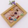 European Retro Natural Stone Crystal Agate Gypsophila Woven Ring