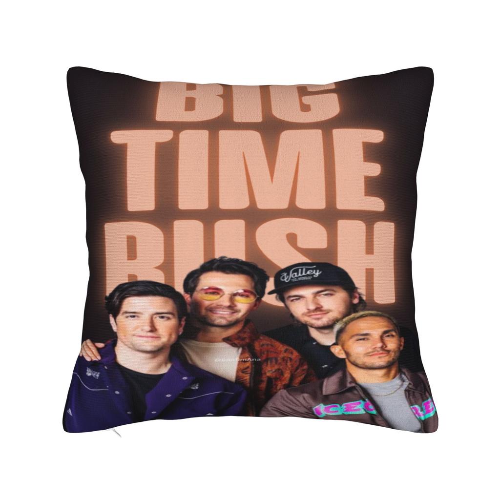 Big Time Rush rock Band Pillowcases Merch Printing Cushion Cover Throw Pillow Cover Bedroom Decor Square Multi Size