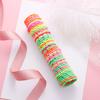 50Pcs 3cm Elastic Hair Ties Ponytail Holders Rubber Bands Hair Styling Tools for Girls