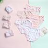 12PC/Set Baby Girls Briefs Cotton Panties Kids Floral Underwears Children Short Underpants For 2-12Years