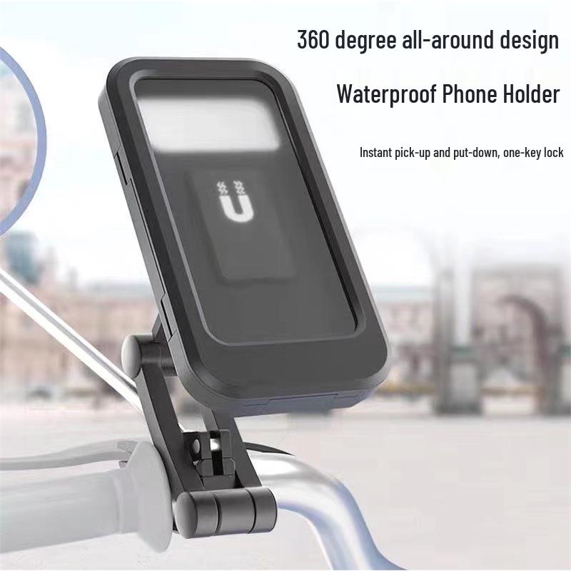 Rainproof Electric Car & Bike Phone Mount for Outdoor Navigation
