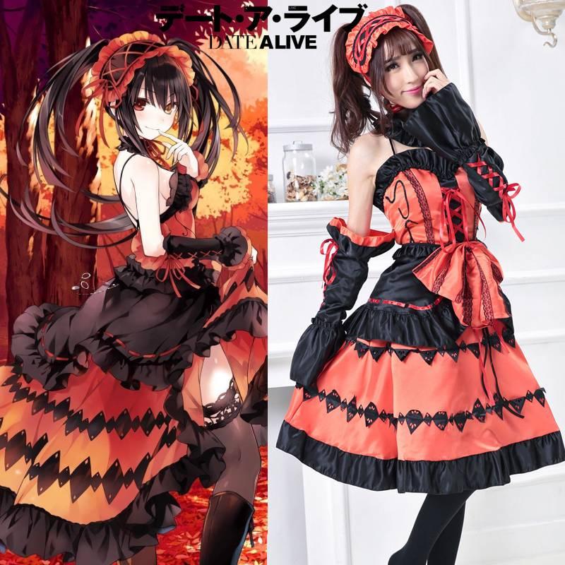 Exquisite Nightmare Tokisaki Kurumi Fancy Dress For Cosplay And Parties