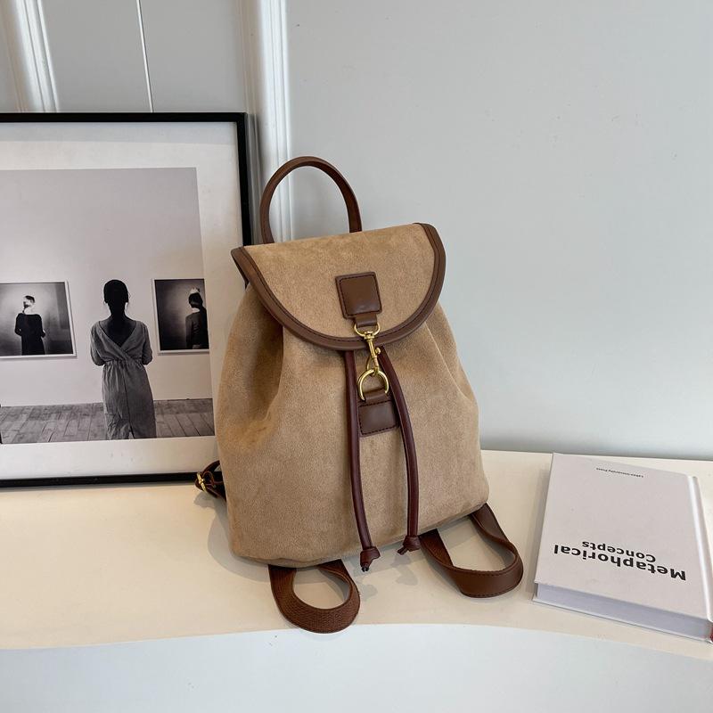 Retro Style Fashion Casual Portable Small Backpack Women Commute Out Storage Women's Bag 2025 New Women's Backpack