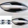 8pcs Black Steel For Hyundai Sonata 2020-2023 Cover Trim Exterior Side Door Bowl