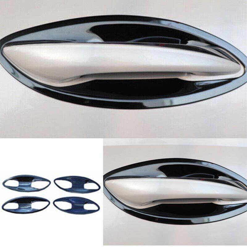 8pcs Black Steel For Hyundai Sonata 2020-2023 Cover Trim Exterior Side Door Bowl