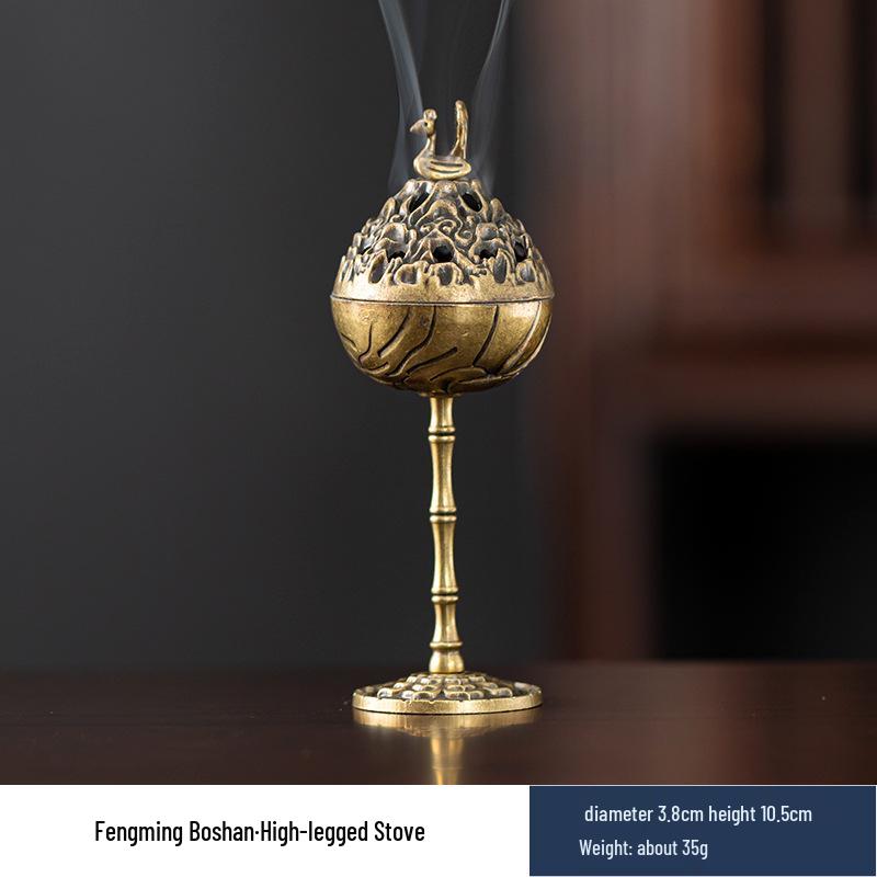 Auspicious Clouds Sandalwood & Agarwood Coil Incense for Indoor Aromatherapy - Long-lasting Deodorizing Incense Burner Censer