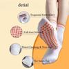 Non-Slip Professional Yoga Pilates Socks Women Fruit Embroidery Mid-Calf Sports Socks Customizable