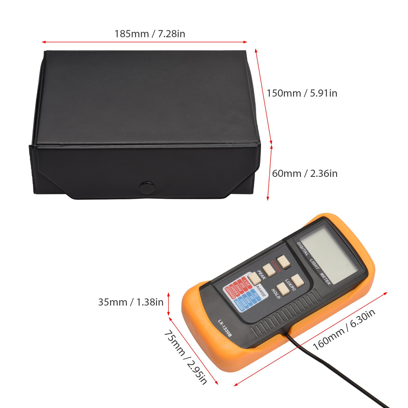 

Light Meter, Plant Light Meter Anemometer with Storage Box for Commercial, Industrial and oratory Environments