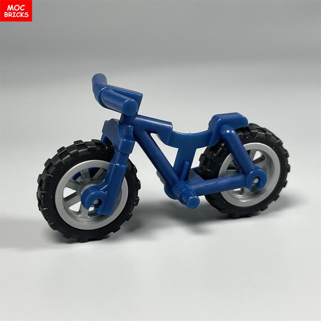 MOC Steine Fahrrad Rahmen Mountainbike Stadt Zusammengebaut Bausteine Friends Spielzeug Kinder Geburtstagsgeschenke