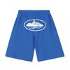 Corteiz Streetwear Short Pants Men Women Alcatraz Ship Print Loose Fit Cotton Shorts