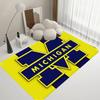 Sport M-MichiganS W-WolverineS Team Floor Mat Rectangle Anti-slip Home Soft Badmat Front Door Indoor Outdoor Mat Hotel Decor Mat