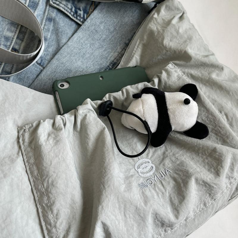 Student Class Pleated Shoulder Bag Large Capacity Women's Bag Crossbody Bag