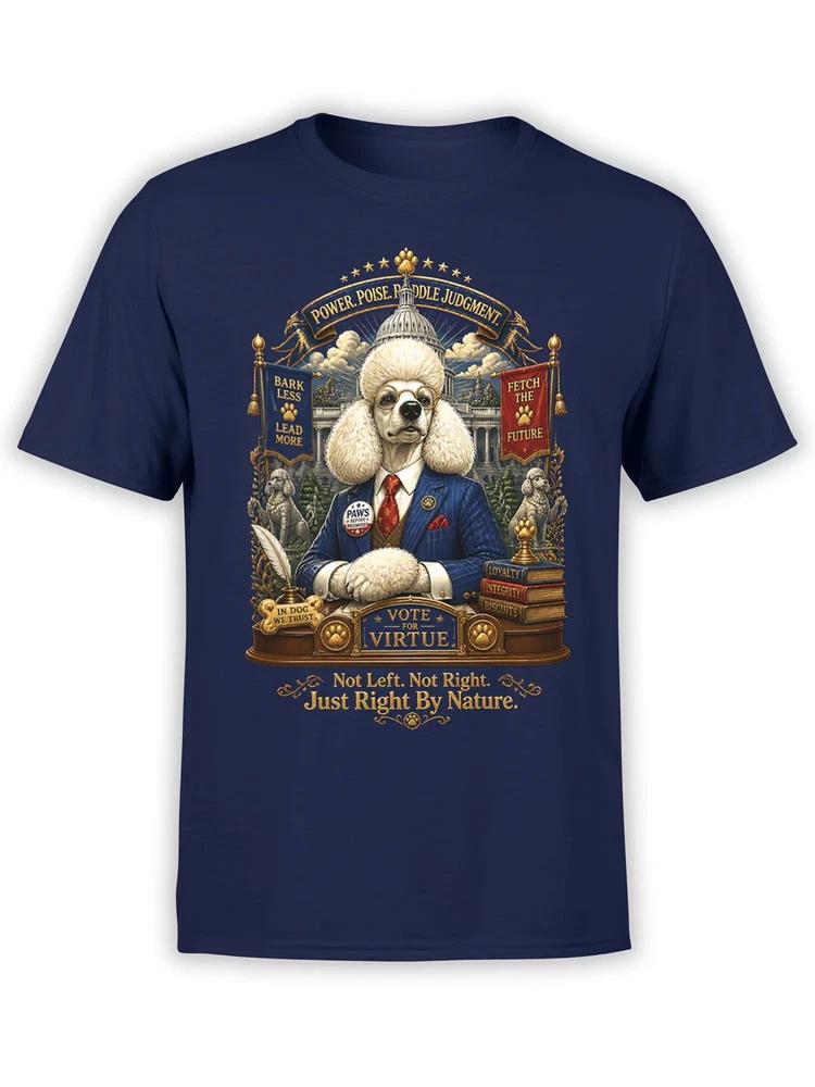 Poodle In Chief Poodle Tshirt Unisex S