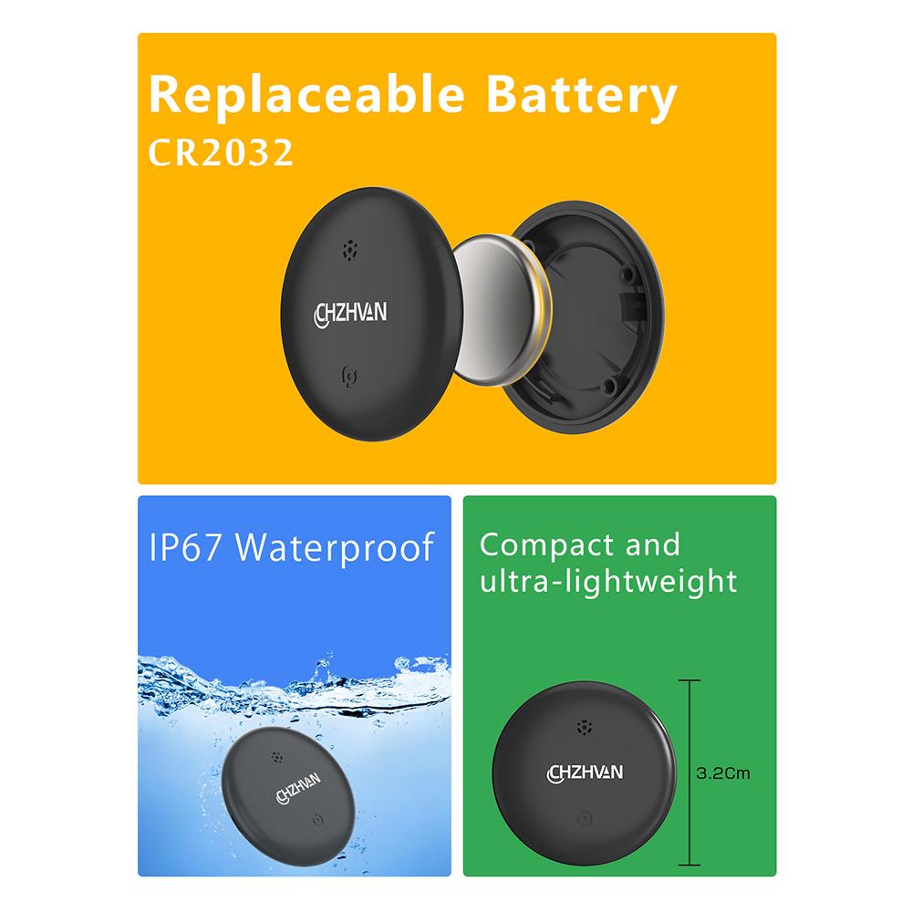 Mini GPS Dual System Tracker For Apple Find My/Android Google Find Hub App Item Finder Bike/Bag Locator Tracker