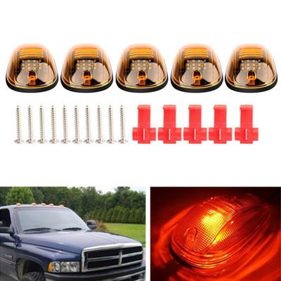 5Pcs Wireless Cab Lights Easy Install Weatherproof Improved Visibility Bright Roof Lights