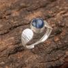 Natural Sodalite Gemstone Handmade 925Sterling Silver Jewelry Ring Gift For Mom RR-1-14