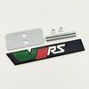 3d Metal RS Logo VRS Car Front Grill Emblem Rear Trunk Badge for Skoda VRS Octavia 1 2 3 Rapid Kodiaq Karoq Fabia Kamiq Superb EH4