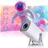 With Android TV ROHOU Projector 18000LM Ceiling Projection 1080P 4K Compatible WIFI 6 Automatic Keystone Correction Bluetooth Small Home Projector for