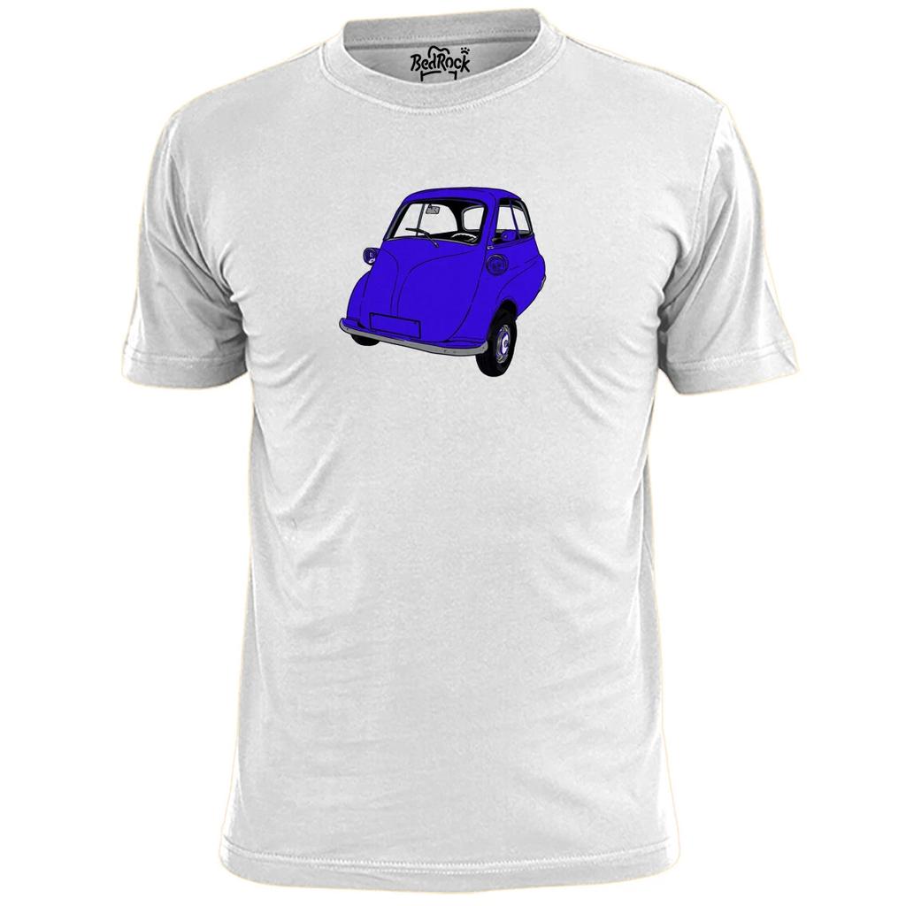 Mens Bubble Car Drawing T Shirt Messerschmitt Isetta