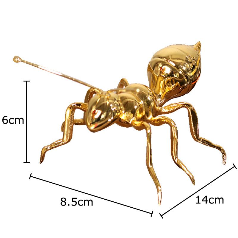 

Abstract Art Metal Ants Statue Desk Decoration Crafts Ornaments Golden/silver Ants Artwork Sculpture Room Aesthetic Decor