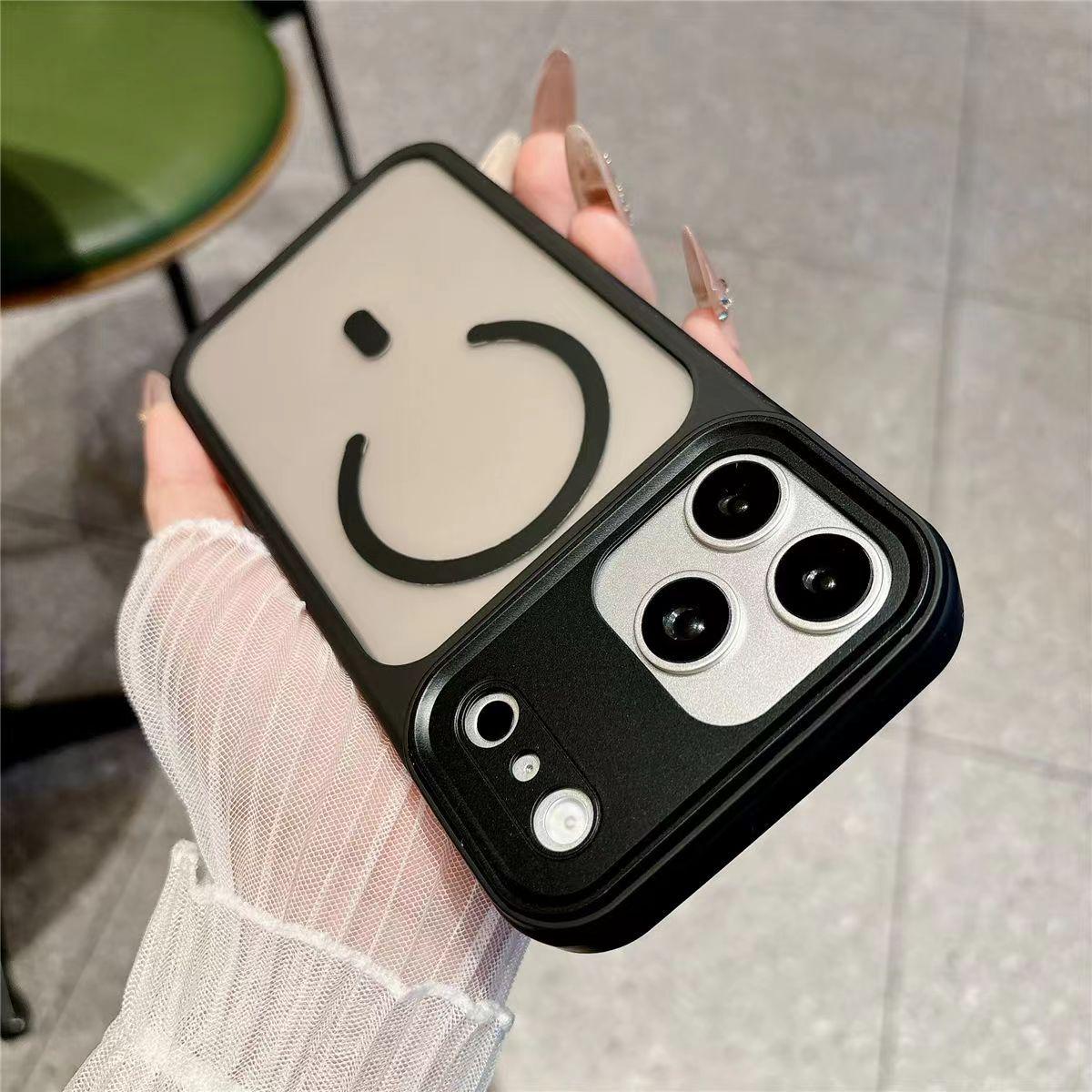

Compatible iPhone 17 Pro Max Case: Large Window, Semi-Transparent, Skin-Feel, Magnetic, Drop-Proof, Fits Apple 16/15, Hard Tao. iPhone 15 PLUS чорний
