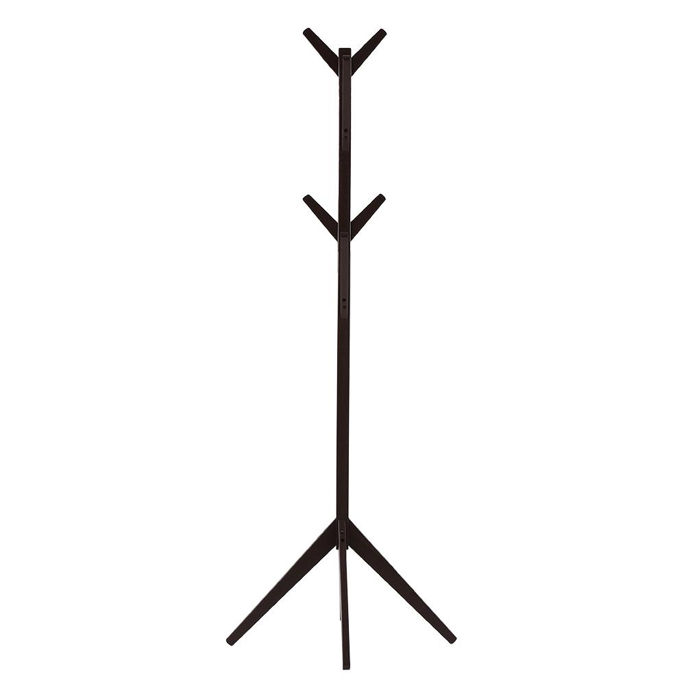 Sosnowy Wieszak na Ubrania Stojak do Wieszania Ubrań Szalików Rozmontowany Wieszak do Użytku Domowego Brązowy