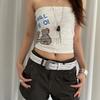 Ethnic Style Rivet Waist Belt PU Leather Dress Jeans Belt Versatile Women's Belt  Ladies