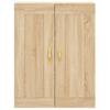 Wall Cabinets 2 pcs Sonoma Oak Wood Based Material