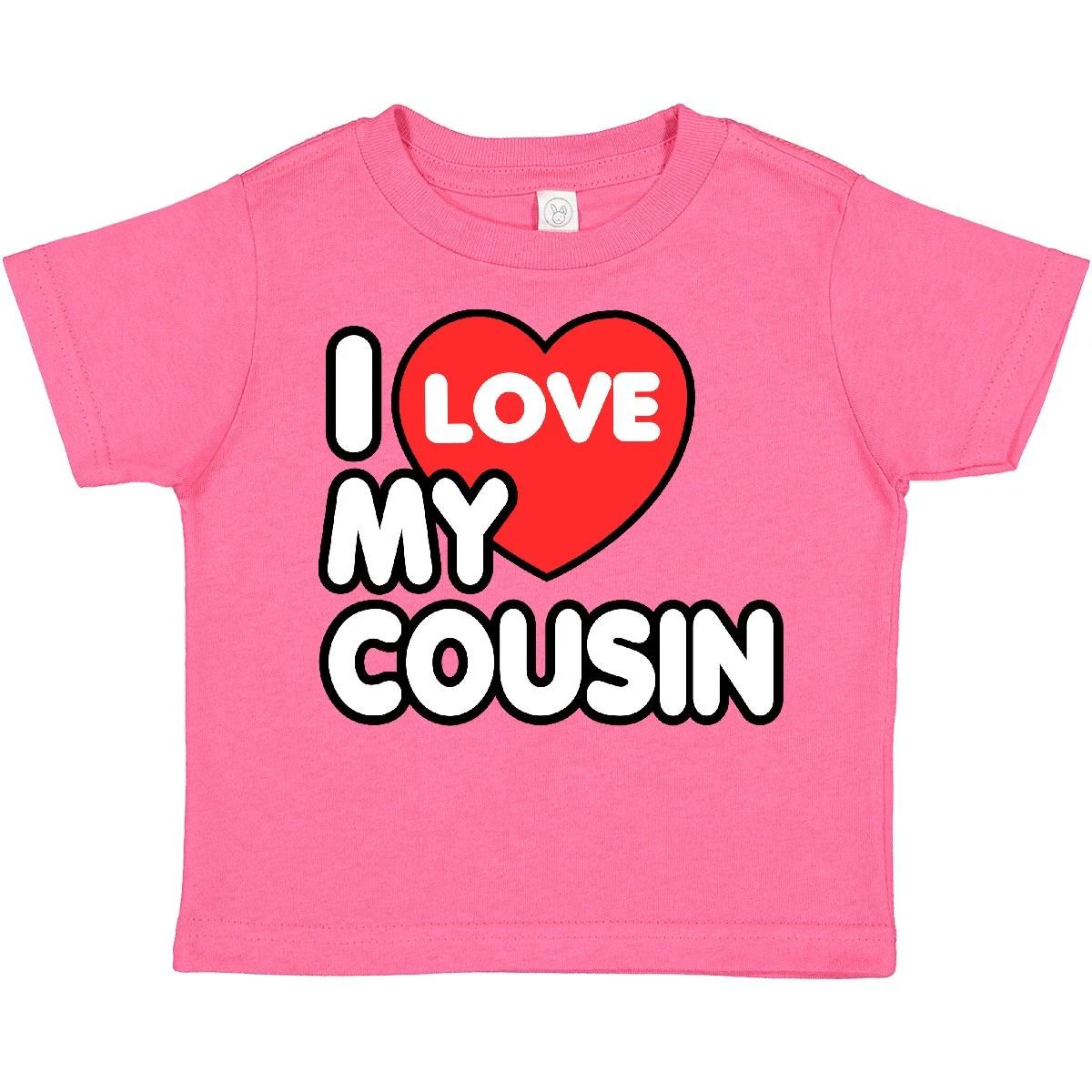 Inktastic I Love My Cousin Toddler T-Shirt Baby Gift Child Preschooler Kid 100