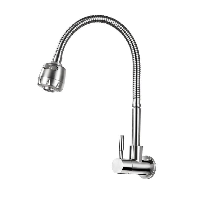 MDNG Single Cold Retractable Swivel Kitchen Faucet (2-Pack)