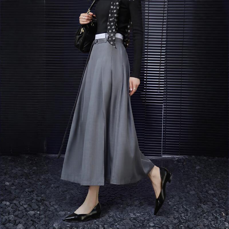 Demana Elegant A-Line Pleated Midi Skirt