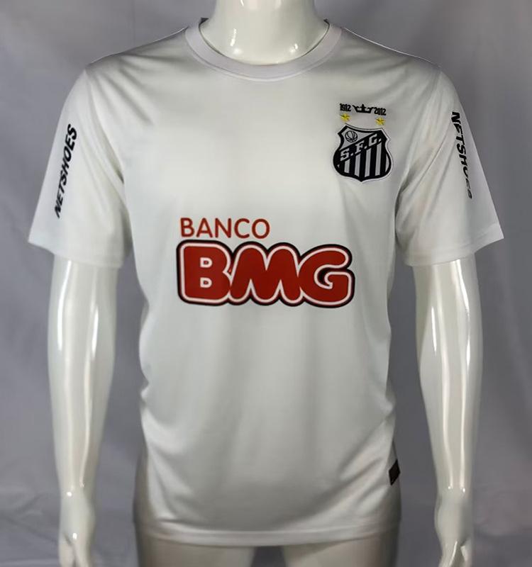 2012/13 Season Neymar No. 11 Basilica Santos Home Jersey 1999-01 Retro Short-sleeved Football Jersey